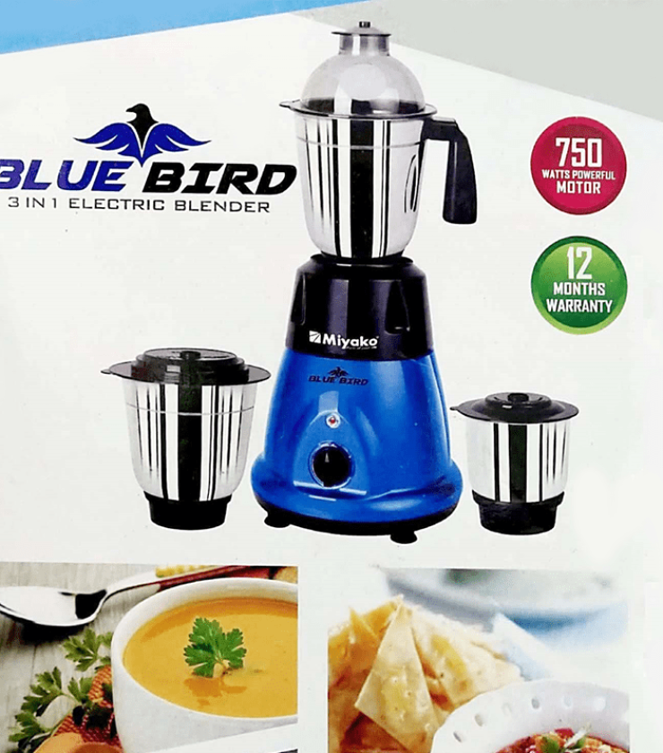 Miyako Blue Bird Mixer Grinder & Blender 750 Watt
