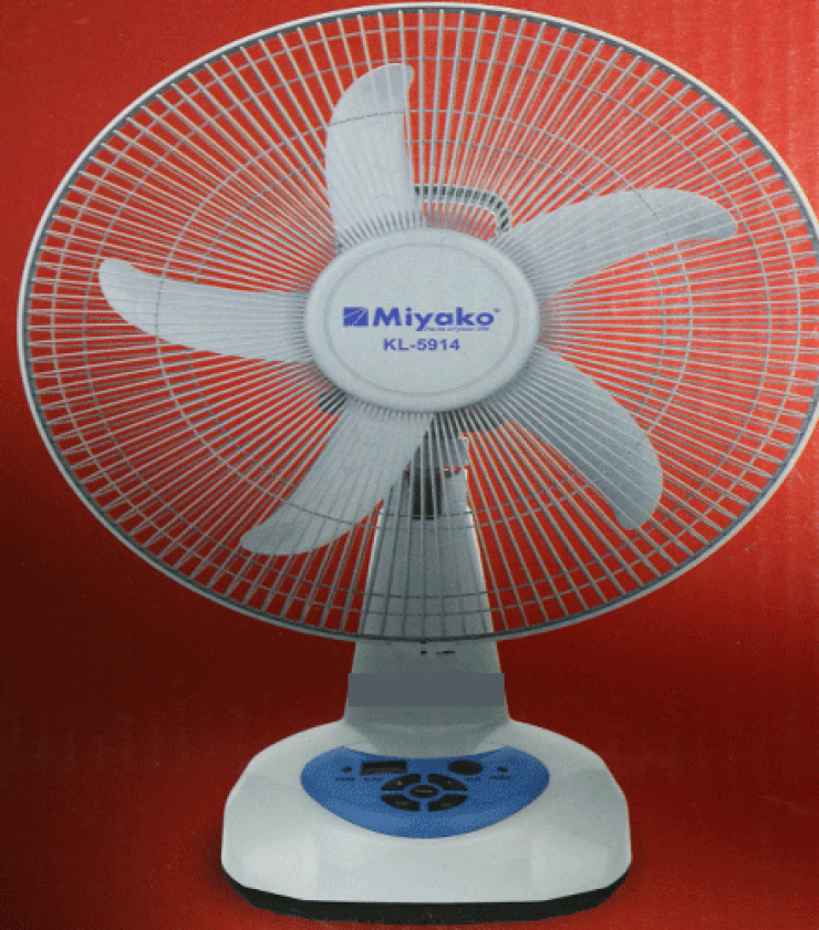 Miyako Rechargeable Fan KL-5914
