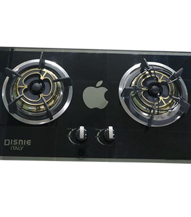 Disnie Gas Stove- 2 Burner Glass Gas Stove: Apple Model