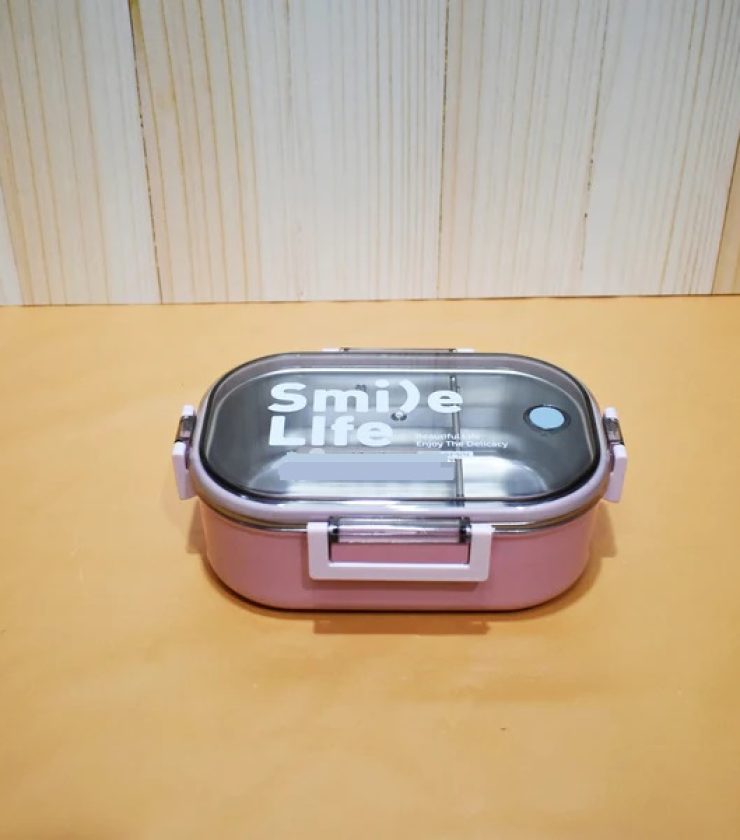 8 inch Metal & Plastic Tiffin Box Lunch Box DL0003
