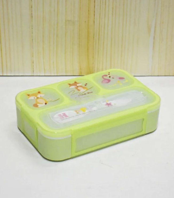 4 Part Tiffin Box Lunch Box with Spoon TG0738