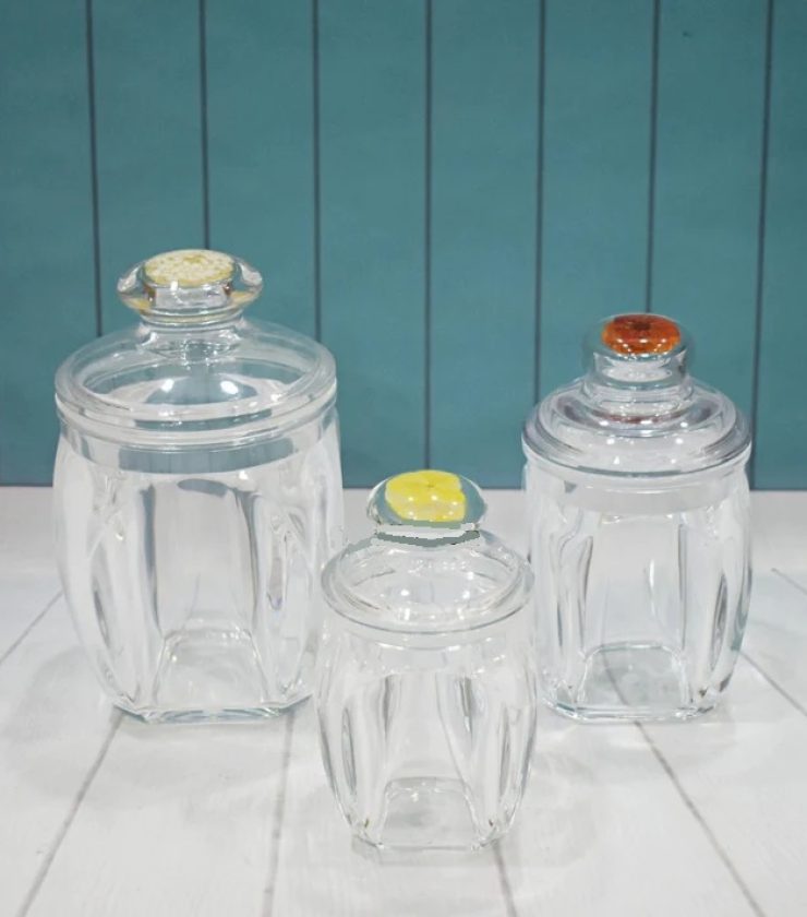 3 Pcs Airtight Acrylic Spice Jar RY6003